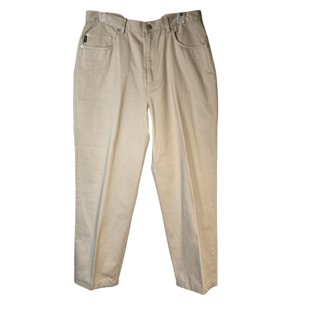 Vintage Lauren Ralph Lauren Pants Women's 14 Tan High Rise Old Money Casual